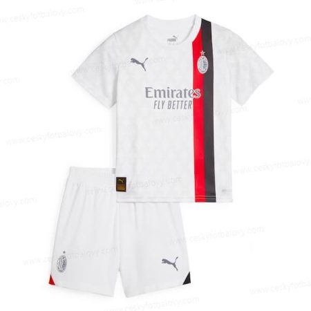 AC Milan Venkovní Dres 23/24 Dětský Fotbalový Set