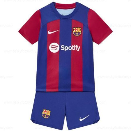 Barcelona Domácí Dres 23/24 Dětský Fotbalový Set