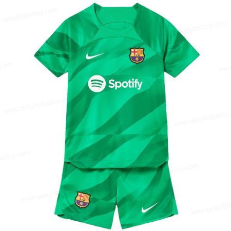 Barcelona Goalkeeper 23/24 – Green Dětský Fotbalový Set