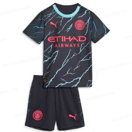 Manchester City Třetí Dres 23/24 Dětský Fotbalový Set