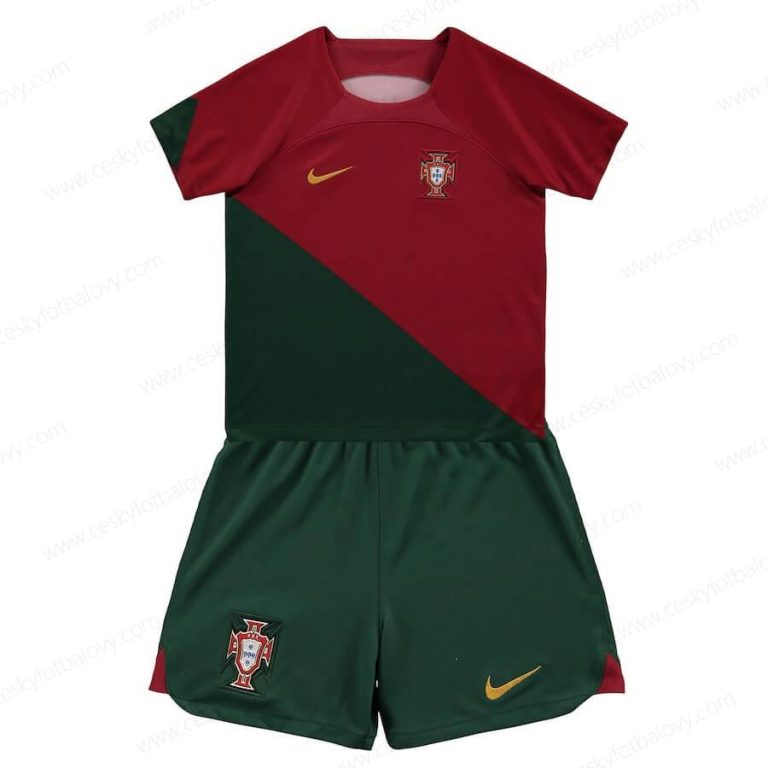 Portugalsko Domácí Dres 2022 Dětský Fotbalový Set